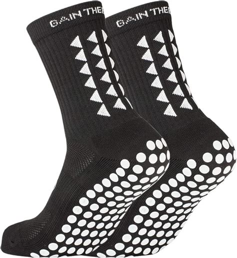 Gain the edge. Been using Gain The Edge socks since the beginning, they’ve never disappointed. They have helped with my constant ankle rolling and stop my blisters completely. The white with black design is really nice, but the Whiteout 2.0 is definitely my favourite - would recommend these socks to anyone! 