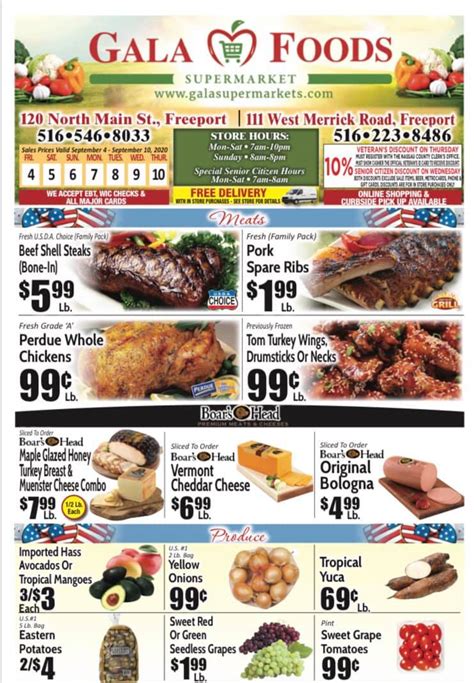 Gala foods weekly circular. Gala Foods Supermarket. 111 W Merrick Rd Freeport NY 11520. (516) 223-8486. Claim this business. (516) 223-8486. Website. 