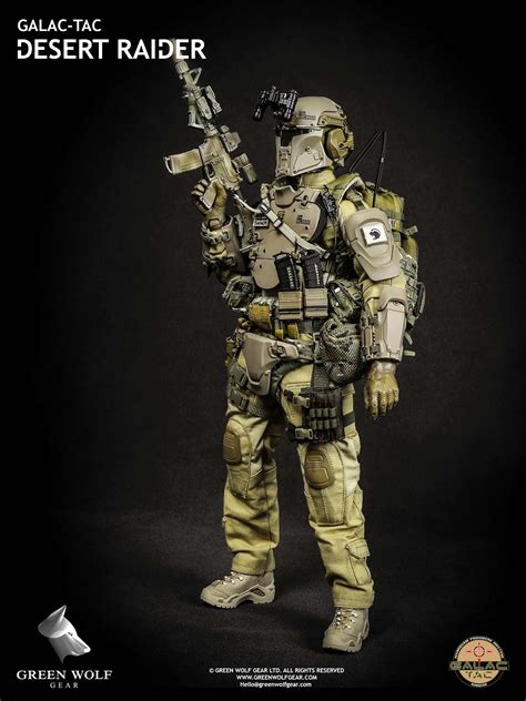New from Green Wolf: GWG-004 1/6th scale Galac-Tac Desert Raider 12-inch figure preview Pre-order from BBTS (link HERE ) Mandalorian armor referred to the traditional armor worn by the human warrior clans of Mandalore.. 