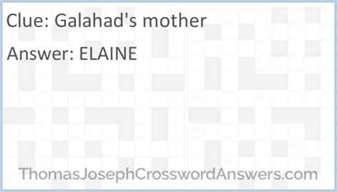 Just like you, we enjoy playing Thomas Joseph Crossword game. This page will help you with Thomas Joseph Crossword "Galahad's mother" crossword clue answers, cheats, solutions or walkthroughs. The team that named Thomas Joseph, which has developed a lot of great other games and add this game to the Google Play and Apple stores.
