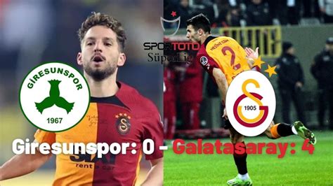 Galatasaray giresunspor maç özeti bein sport