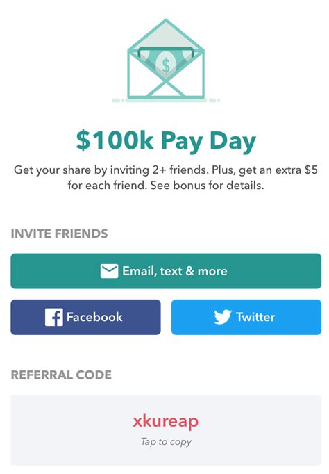Now I want a referral code simply because I do not have one. Damn t