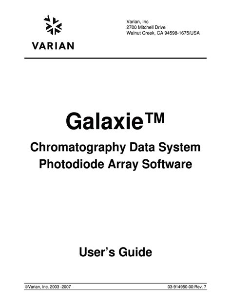 Galaxie chromatography data system software user guide. - 1996 nissan sentra 200sx service repair manual.