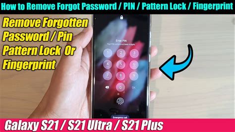 Galaxy S21/Ultra/Plus How to Reset Password/PIN/Pattern Lock
