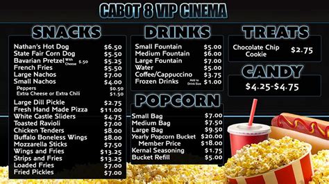 Galaxy Theater Food Prices