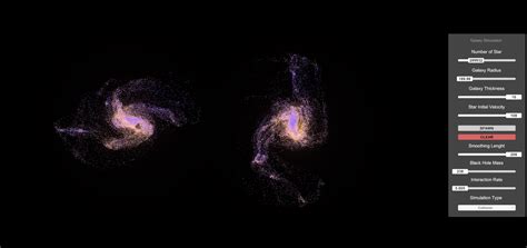 Galaxy simulation.  I developed an interactive simulation of a multi-body gravitational s...