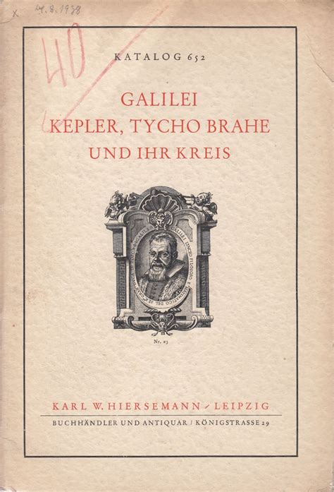 Galilei, kepler, tycho brahe und ihr kreis. - 2004 ford courier workshop manual 92709.