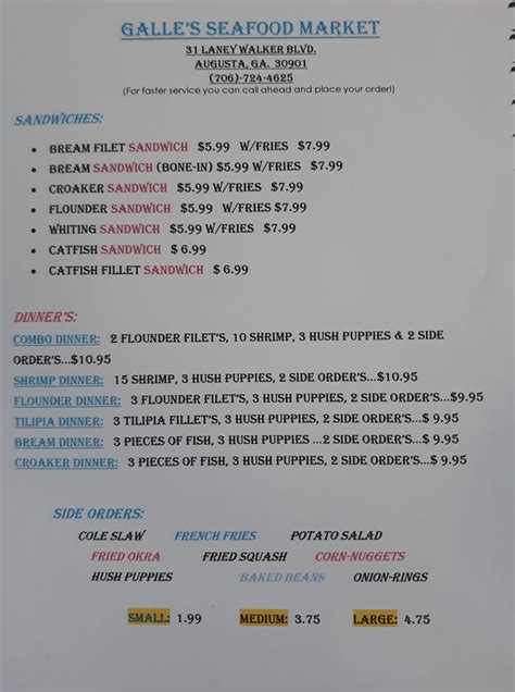 Galle's seafood menu. Things To Know About Galle's seafood menu. 