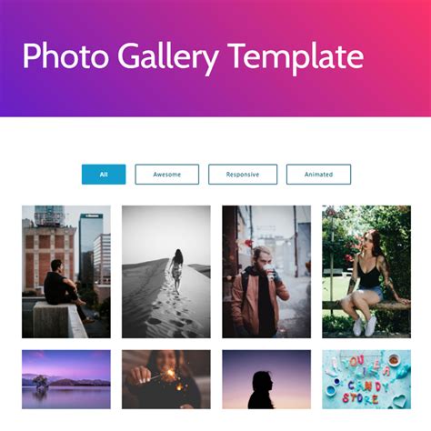 Gallery Bootstrap Template Free Download FREE PRINTABLE TEMPLATES