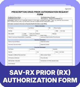 Gallery of Sav Rx Prior Authorization form New Express Scripts Pa form