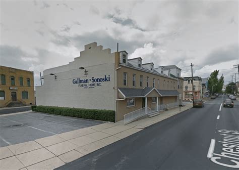 Gallman sonoski funeral home reading pa. Friends may pay their condolences on Friday from 10:00 AM to 12:00 noon at the Gallman-Sonoski Funeral Home, Inc., 910 Chestnut St., Reading. Entombment will follow in Gethsemane Cemetery... 
