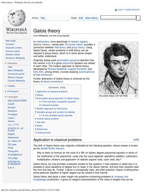 Galois theory Wikipedia. 