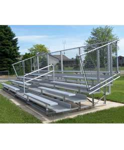 Galvanized Frame Bleachers - Steel Frame Bleachers - Park …