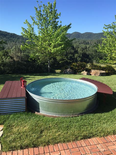 Galvanized pool. STANDARD FEATURES: Poly-Lam™ coated, baked-enamel, pool wall. Corrugated steel pool wall for flexibility and vertical strength. Tru-Lock™ Wall Closure offers a newly-designed fastening system for maximum … 