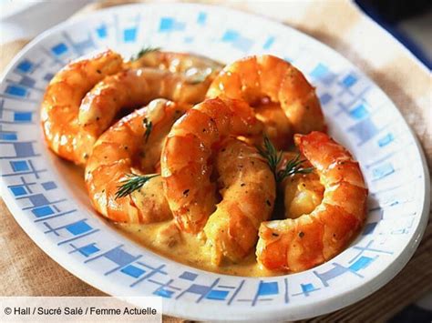 Gambas flambées au whisky - Femme Actuelle