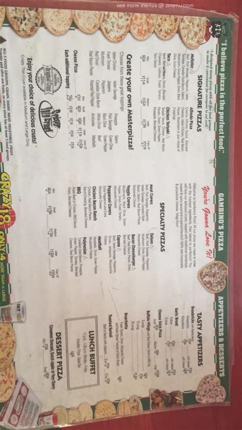 Gambino's pizza ketchum menu. Things To Know About Gambino's pizza ketchum menu. 