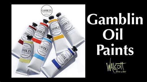 Gamblin Oil Paints - YouTube