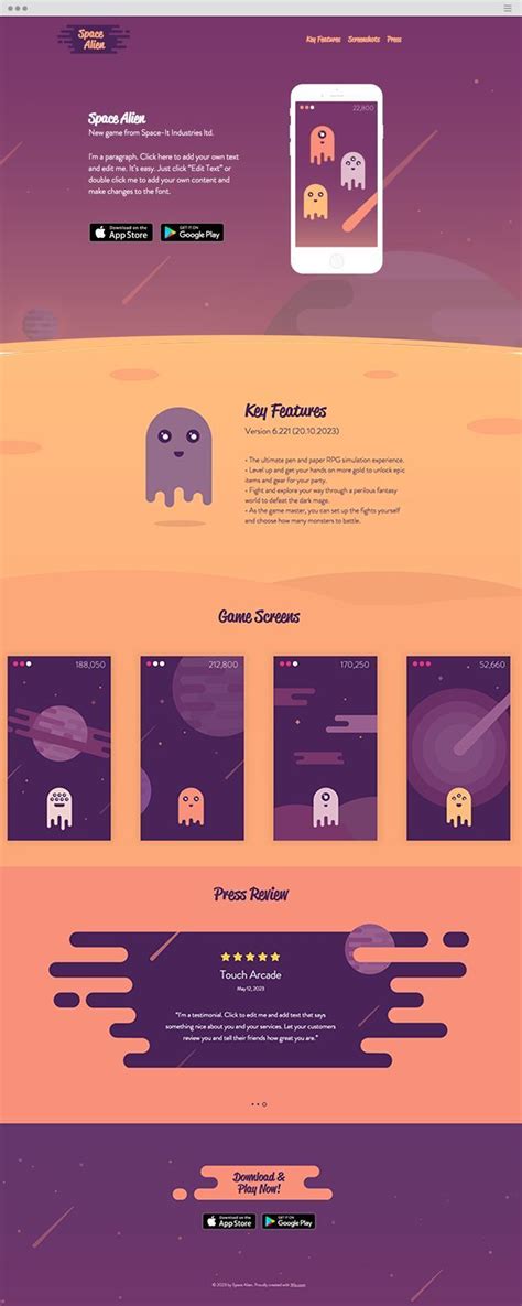Game App Website Template WIX Wix Blog Blogging with Wix is easy