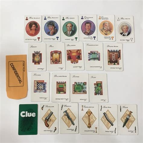 Game Cards Clue Game Cards