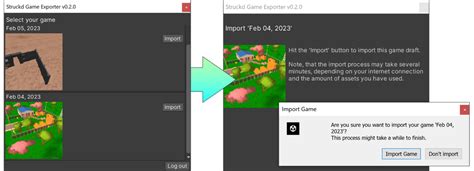 Game Exporter play-.