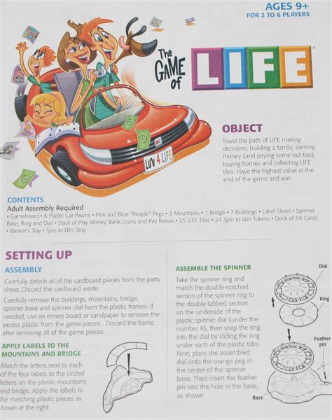 Game Instruction Life Manual