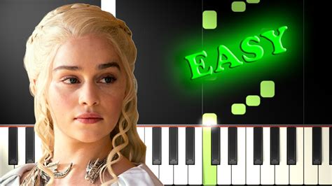 Game Of Thrones Main Theme EASY Piano Tutorial YouTube