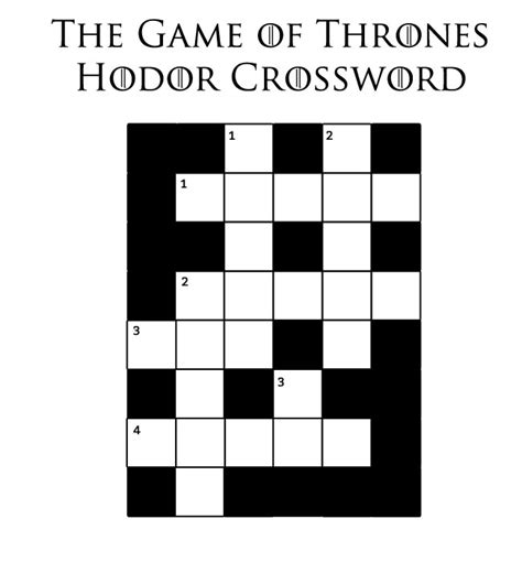 Game Of Thrones Network Crossword Game Online