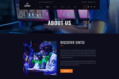 Game Studio Website Template