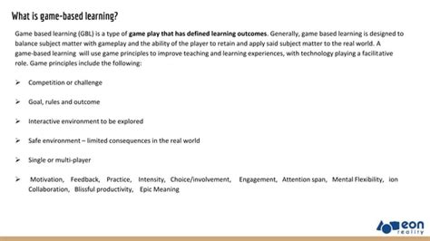 Game based learning lesson plans.  Aug 27, 2024 · Game-based learning happens when ed...