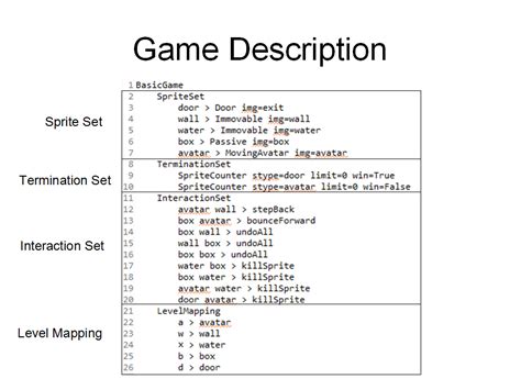 Game description: . 