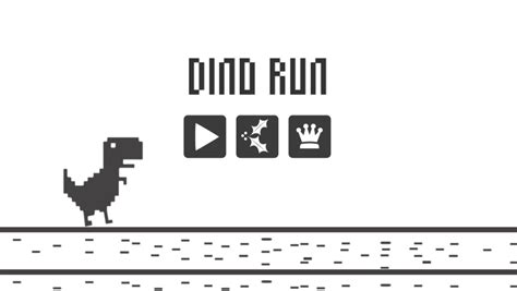  About Dinosaur Game. Dinosaur Game also known as the " T-Rex Runner ", " Offline Dino Game " is a simple yet addictive browser game that appears when you're offline and trying to access a website without an internet connection. The game features a small pixelated T-Rex dinosaur that runs across a desert landscape. . 