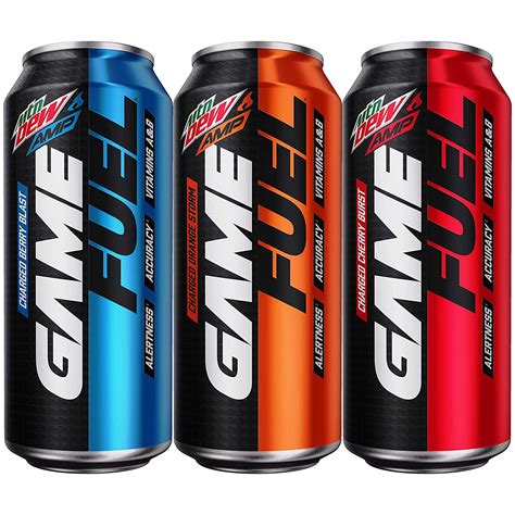 Game fuel. Inside was all the flavors of Mountain Dew Amp Game Fuel, an energy drink marketed to “gamers.”. It was released earlier this year. In the haze of feeling ill, I decided to purchase a can of ... 