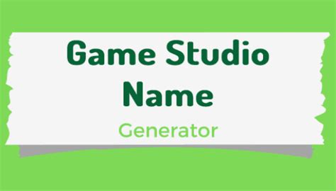 Game name studio. com's AI powered name generator will ensure your Game Studio name...