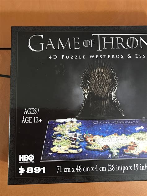 Game of Thrones 4D Puzzle of Westeros & Essos