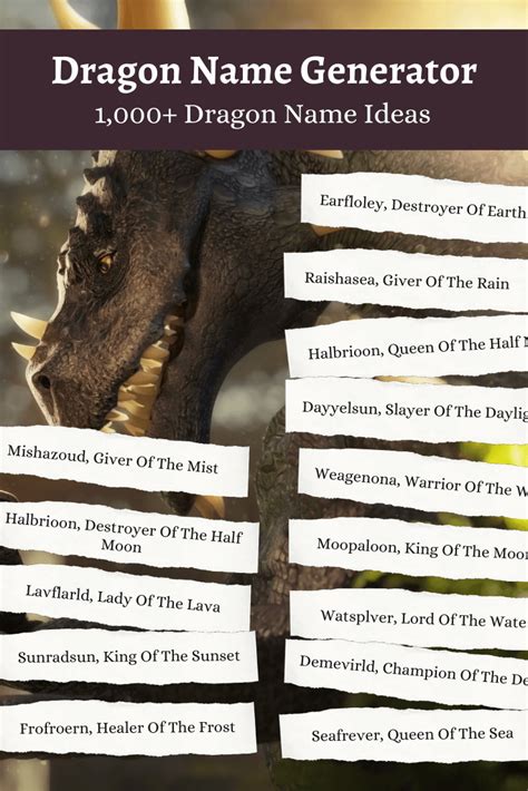 Game of Thrones Dragon Name Generator Random Name Generators