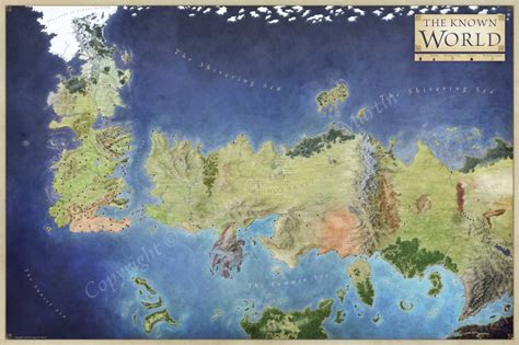 Game of Thrones Map Ice and Fire