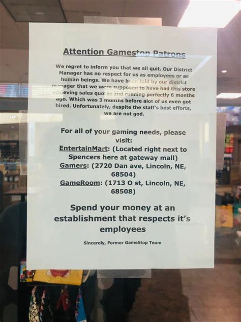 GameStop Employees Walkout Over Poor Working Conditions