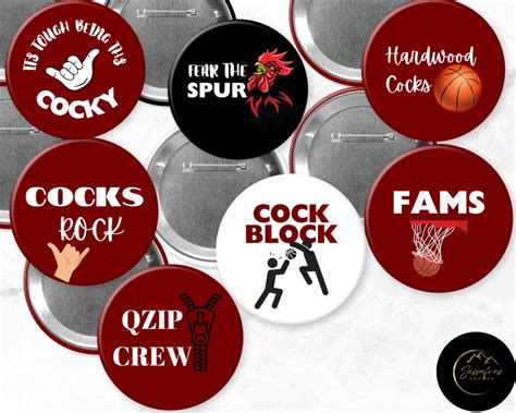 Gamecock Pins and Buttons for Sale Redbubble