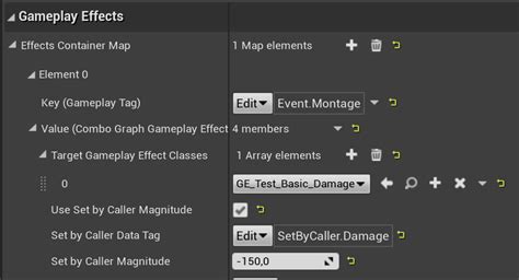 Gameplay effect set by caller