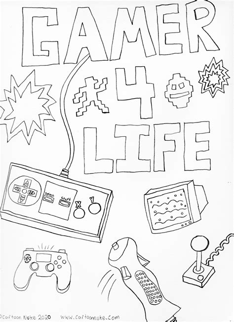 Gamer Coloring Pages 101 Coloring Pages