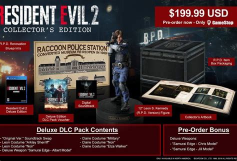 Gamestop Reveals Resident Evil 2 Remake Collector’s …