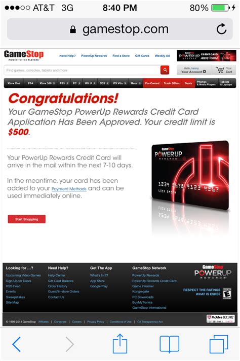 Gamestop credit card comenity. When You Use Your Caesars Rewards® Visa® Credit Card . 10,000 Reward Credits® and 2,500 Tier Credits when you spend $1,000 outside of Caesars Destinations within 90 days of account opening 1. ... This site gives access to services offered by Comenity Bank, which is part of Bread Financial. 