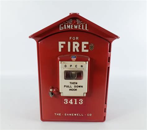 Gamewell fire box identification.  If you saw a fire you would pull down handle.  Age unkn...