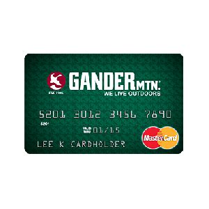 for Gander Mountain World Mastercard Purchases . 25.99%, 21