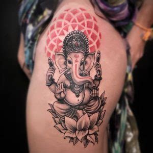 Ganesha Back Piece with Geometric Patterns