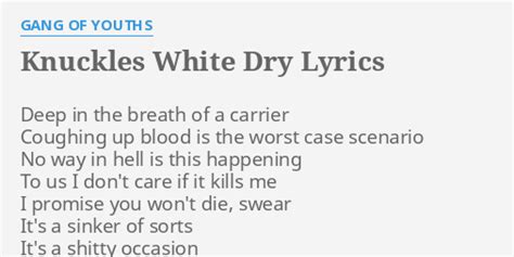 Gang of Youths - Knuckles White Dry Lyrics Meaning Lyreka