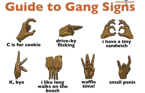 Understanding gang signs is a complex task, as each gesture carries nuanced meanings that are deeply rooted in history and tradition. The 4 Gang Signs discussed here provide a glimpse into the elaborate non-verbal communication utilized by various prominent gangs worldwide. While these displays may captivate our curiosity and intrigue, it is .... 