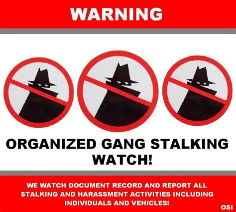 In other words, federal and state sanctioned and approved GANG-STALKING. Gang Stalking has been described as fascism, using East Germany style “Stasi Tactics,” a systemic form of control, which seeks to control every aspect of a “Targeted Individual’s” life. Gang Stalking has many similarities to workplace mobbing, but takes place ....