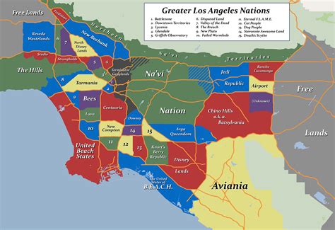 The mapping of gang territories in Los Angeles began in 1972 