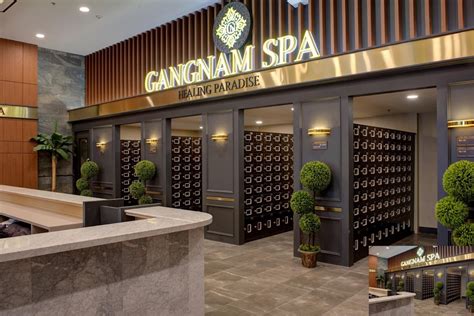 Gangnam Spa Healing Paradise. 4055 Hwy 6 N, Houston, TX 77084 (Google Maps) (281) 859-9888. Visit Website. Gangnam Spa Healing Paradise is a Korean spa and sauna that offers a relaxing and rejuvenating experience. With a variety of hot and cold rooms, massage chairs, and body scrub services, guests can spend hours unwinding and destressing. .... 